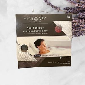 Micro Dry Ultimate Luxury Dual Function Cushioned Bath Pillow
